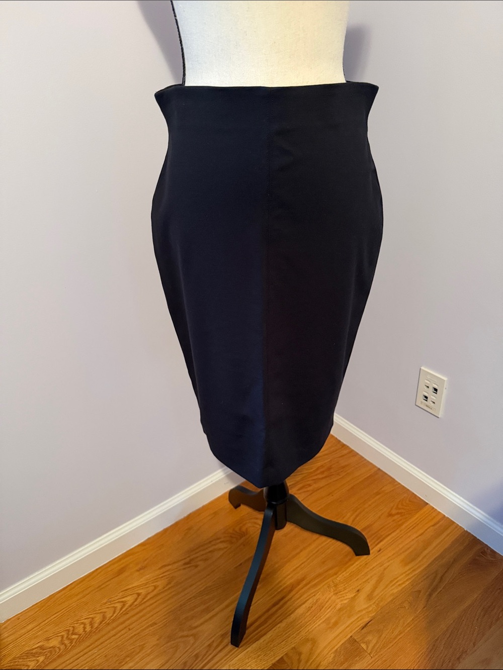 LOFT Black High-Waist Pencil Skirt